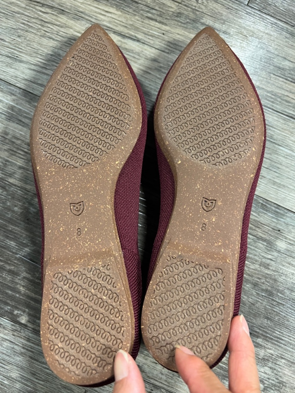 NWT Rothy’s Maroon Red Pointed Flats - Picture 4 of 5